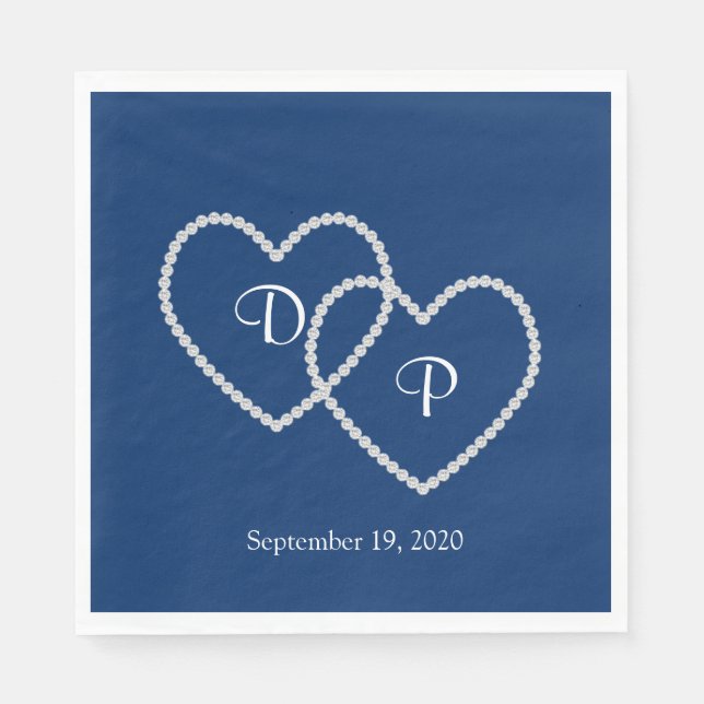 Hochzeitspapier Napkins Serviette (Vorderseite)