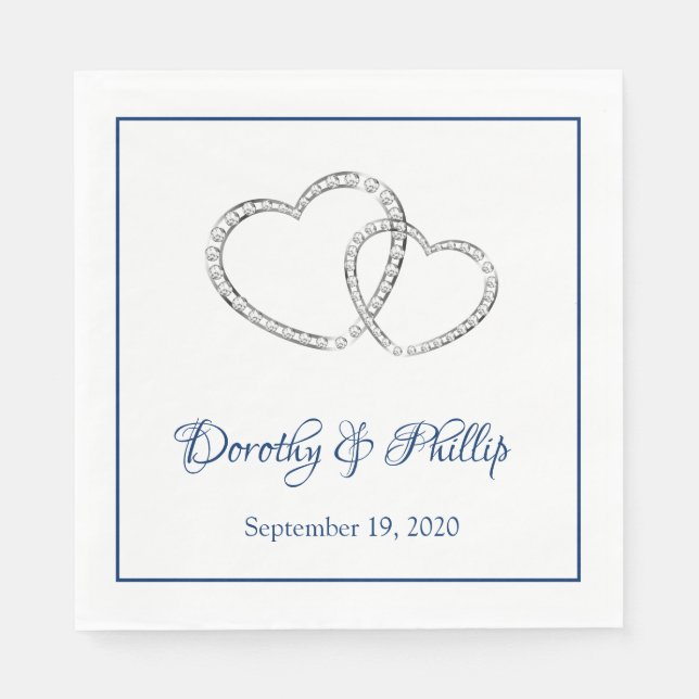 Hochzeitspapier Napkins Serviette (Vorderseite)