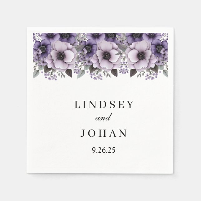 Hochzeitspapier Napkins Serviette (Vorderseite)