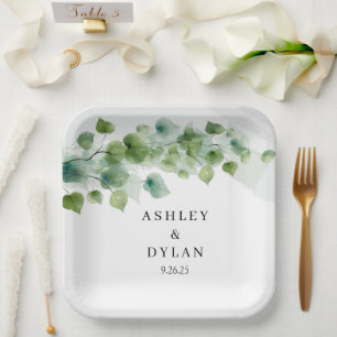 Hochzeitspapier Pappteller