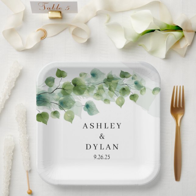 Hochzeitspapier Pappteller (Hochzeit)