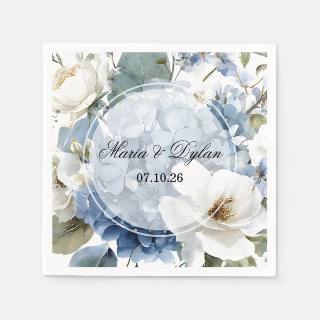 Hochzeitspapier Serviette (Vorderseite)