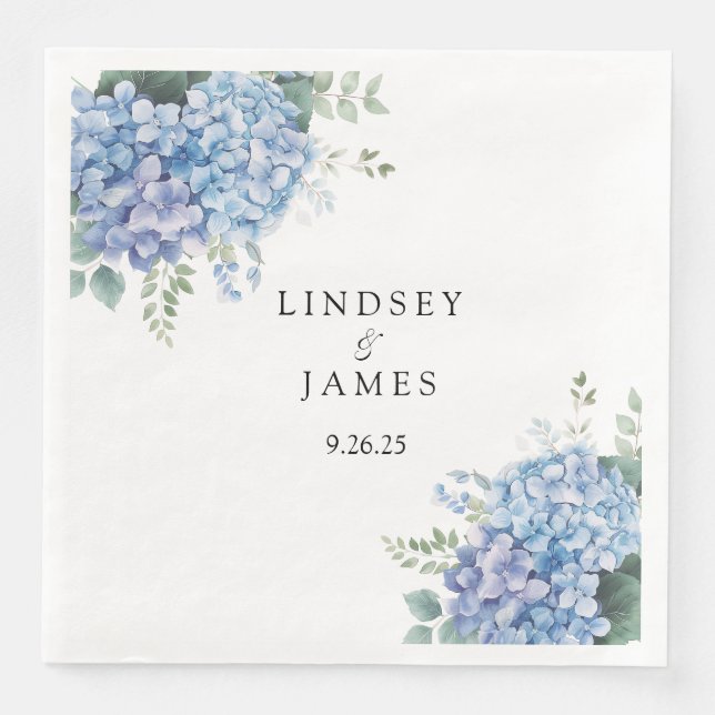 Hochzeitspapier Serviette (Vorderseite)