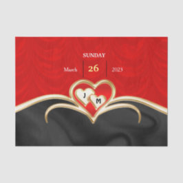 Hochzeitspapier-Teller Seidenpapier