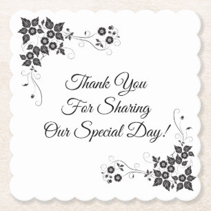 Hochzeitspapier-Untersetzer Untersetzer