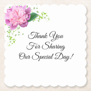 Hochzeitspapier-Untersetzer Untersetzer