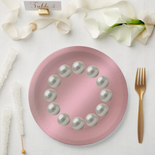 Hochzeitspapierplatte Pappteller (Hochzeit)
