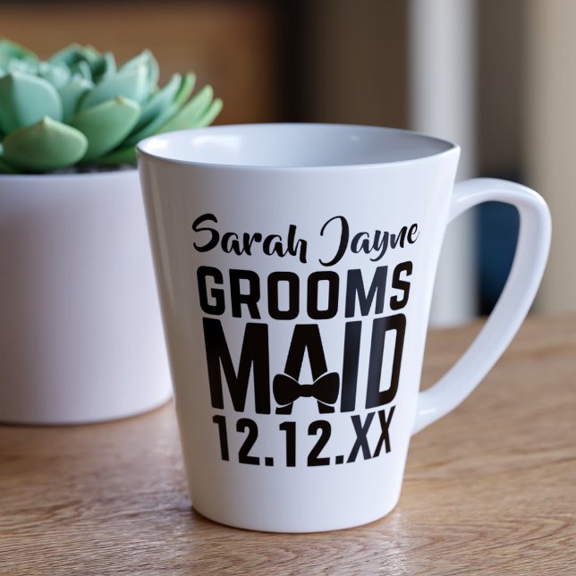 Hochzeitspartei Groomsmaid Geschenk Latte Tasse (Wedding Party Groomsmaid Gift Latte Coffee Mug)