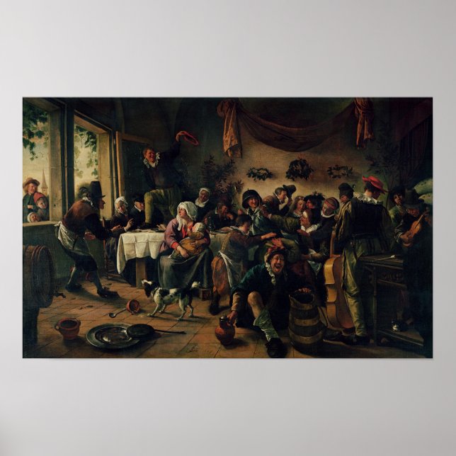 Hochzeitsparty Poster (Vorne)