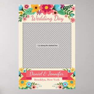 Hochzeitsparty-Requisitenposter für Fotobooth Poster