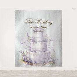 Hochzeitsparty Silver Glitzer Sparkle Elegante Wandteppich