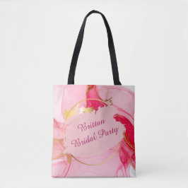 Hochzeitsparty Tote Bag Personalisiert