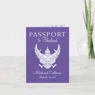 Hochzeitspass Einladung nach Thailand