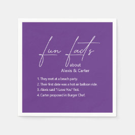 Hochzeitspass - Fakten über Lila Serviette