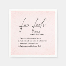 Hochzeitspass - Fakten über rosa bestickte Blume Serviette