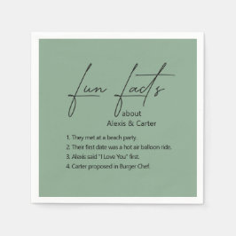 Hochzeitspass Fakten zum Thema Grün Serviette