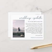 Hochzeitspause Foto Update Moderne Schrift