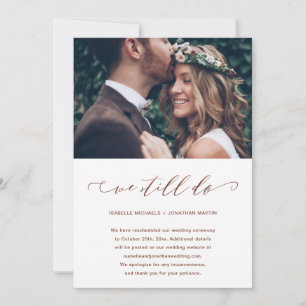 Hochzeitspause machen wir noch Foto Ankündigung