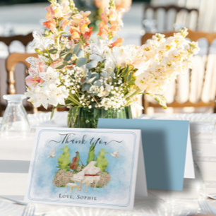 Hochzeitspiano Violine Blume Tauben Dankeschön Kar Dankeskarte