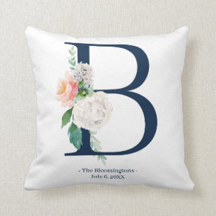 Hochzeitspilz mit blauem Flor B Kissen