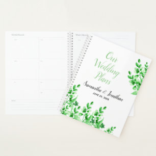 Hochzeitspläne für Aquarellpflanzen Planer