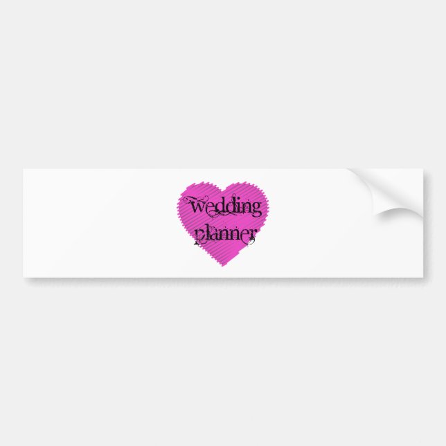 Hochzeitsplaner Autoaufkleber (Vorne)
