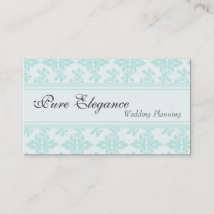 Hochzeitsplaner Damask Filigree Business Card Visitenkarte