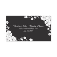 Hochzeitsplaner für Blumenecken - Visitenkarte