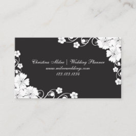 Hochzeitsplaner für Blumenecken - Visitenkarte