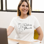 Hochzeitsplaner für die Vermietung T-Shirt<br><div class="desc">Formulierung des Hochzeitsplaners mit Braut und Bräutigam Hochzeitstag Silhouette</div>