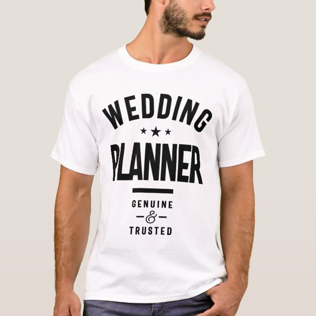 Hochzeitsplaner Geschenk Funny Job Titel T-Shirt (Vorderseite)