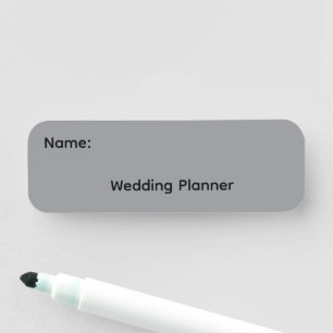 Hochzeitsplaner Magnetischer Namensschild