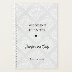 Hochzeitsplaner mit Foto- und TextDamast Planer