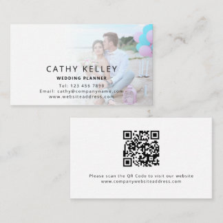 Hochzeitsplaner mit QR-Code-Foto Visitenkarte