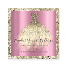 Hochzeitsplaner Orchid Gold Glitzer Dress