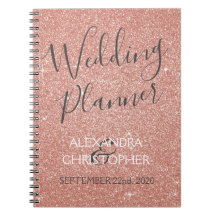 Hochzeitsplaner Rosa - Rose Gold Sparkle Glitzer