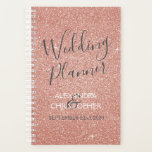 Hochzeitsplaner Rosa - Rose Gold Sparkle Glitzer Planer<br><div class="desc">Rose Gold - Blush Pink Sparkle Glitzer Planer für Hochzeitsplanung. Das Notizbuch ist perfekt für Braut und Bräutigam, die die perfekte Hochzeit planen. Die Namen und das Datum auf dem Planer können angepasst werden. Bitte kontaktieren Sie den Designer, um passende Artikel zu erhalten.</div>