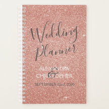 Hochzeitsplaner Rosa - Rose Gold Sparkle Glitzer