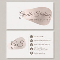 Hochzeitsplaner Rose Goldener Faden Abstrakt