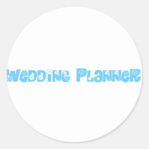 Hochzeitsplaner Runder Aufkleber