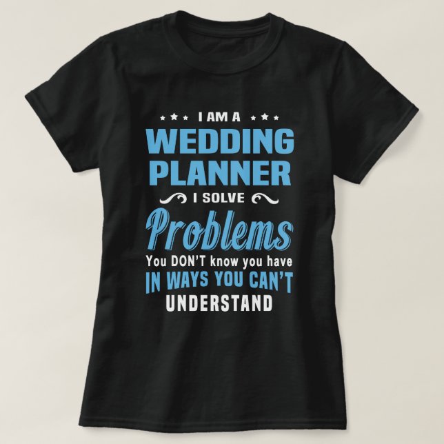 Hochzeitsplaner T-Shirt (Design vorne)