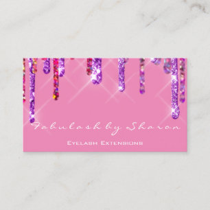 Hochzeitsplaner - Tropfen Rosa Visitenkarte