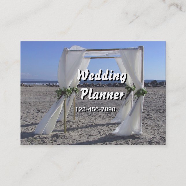 Hochzeitsplaner Visitenkarte (Vorderseite)