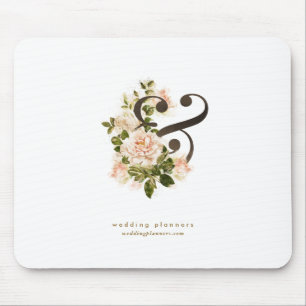 Hochzeitsplanung Romantische Rose Ampersand Mousepad