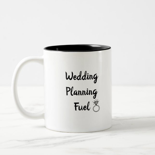 Hochzeitsplanungsmittel Zweifarbige Tasse (Links)