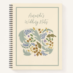 Hochzeitsplanungsnotizbuch mit Herbstthema  Notizbuch