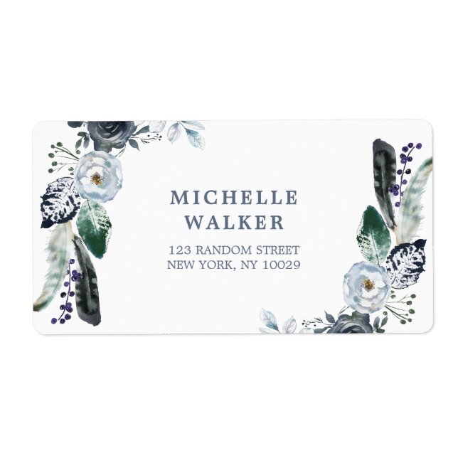 Hochzeitsplattform für Navy Floral Boho (Vorne)