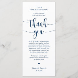 Hochzeitsplattform Vielen Dank, Navy Blue Card Programm