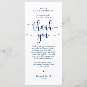 Hochzeitsplattform Vielen Dank, Navy Blue Card Programm