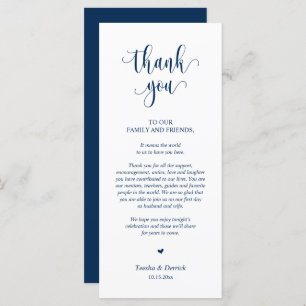 Hochzeitsplattform Vielen Dank, Navy Blue Card Programm